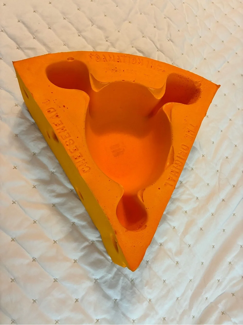 The Original Foam Cheesehead Wedge Hat - Bright Orange Green Bay Packers - Picture 2 of 4